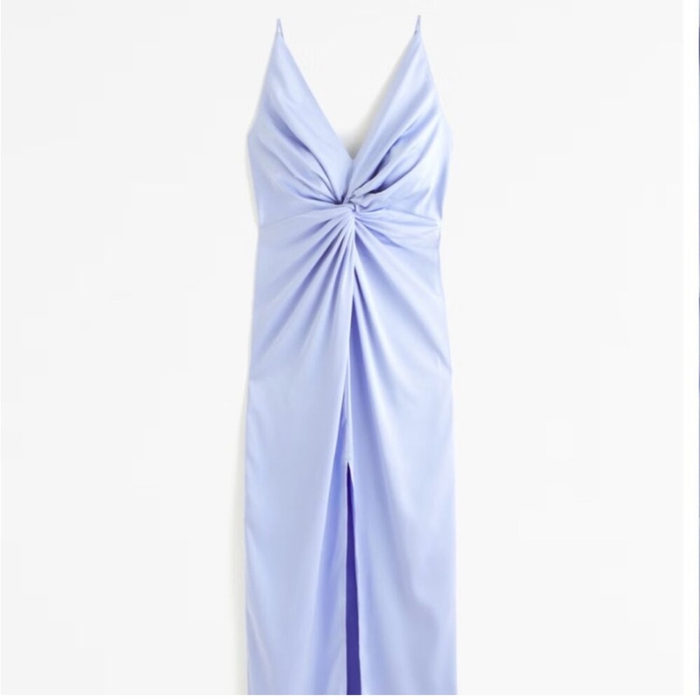 Abercrombie & Fitch Light Blue Midi Dress